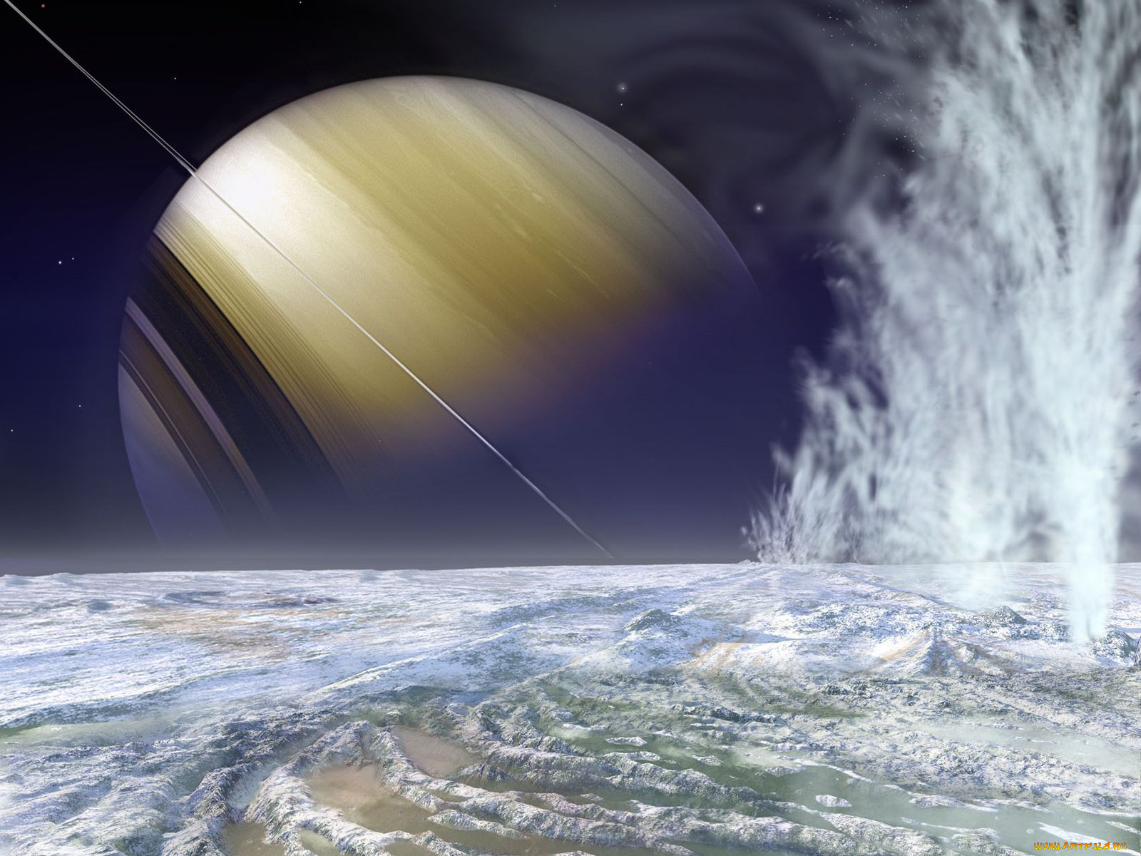 Спутник Энцелад Планета Сатурн